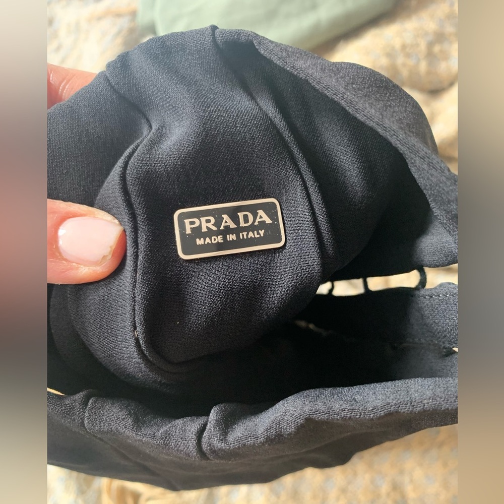 Prada crepe evening bag